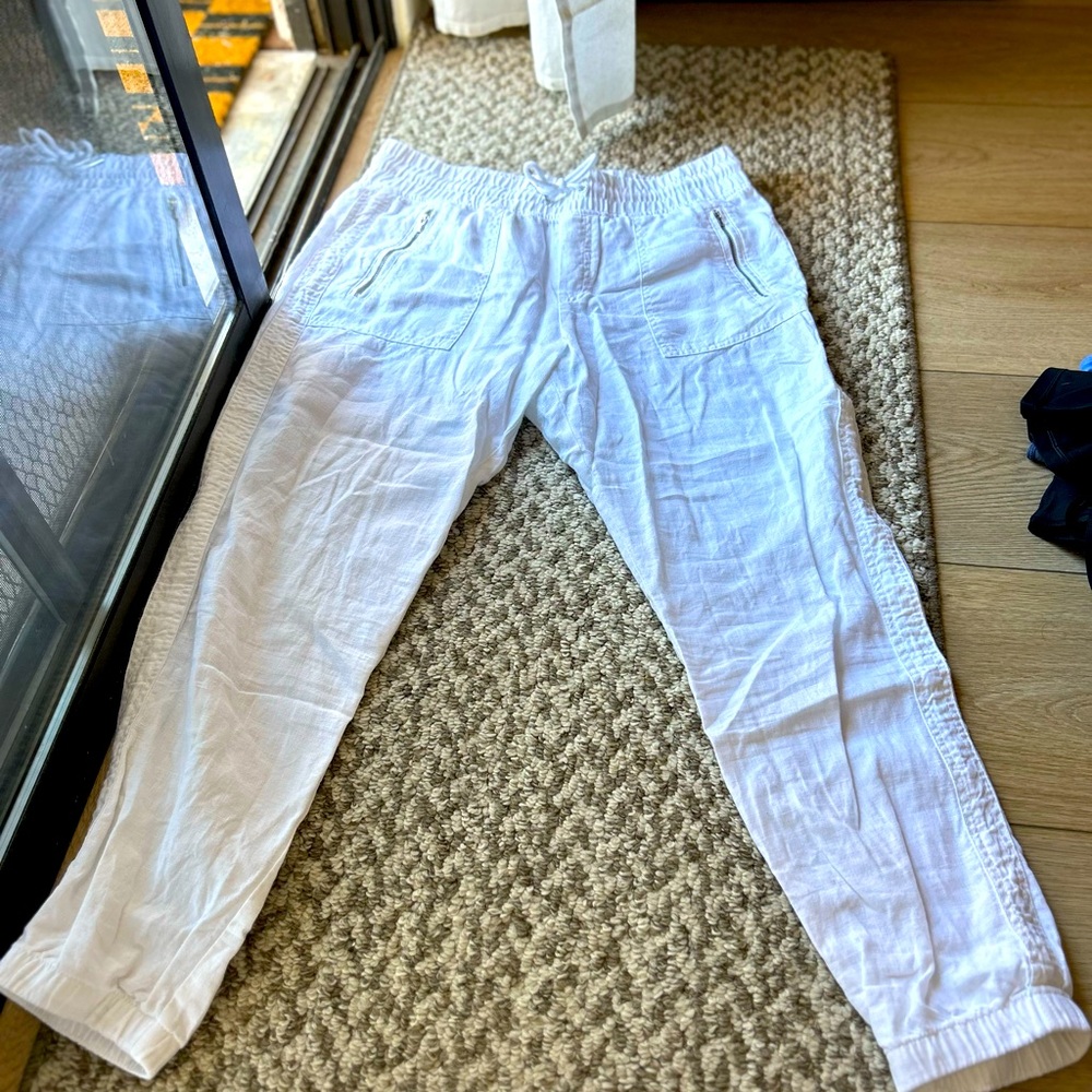 Athleta White Trousers